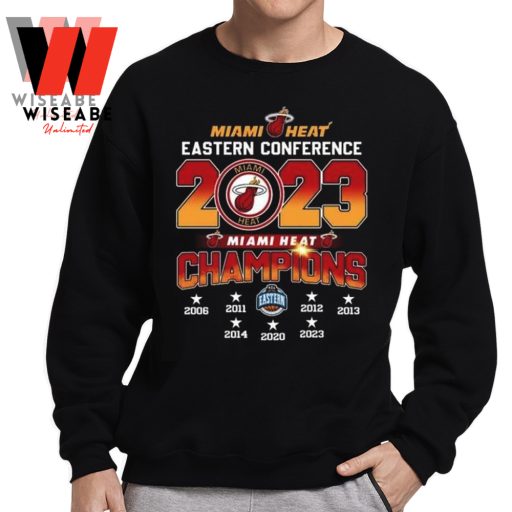 Cheap NBA Playoffs 2023 Miami Heat Eastern Conference Champions Shirt Mens