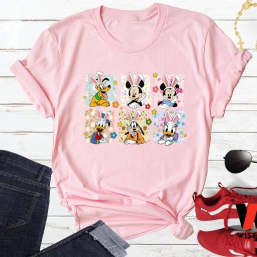 Disney Mickey And Friends Characters Happy Easter Shirt, Easter Presents For Adults