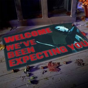 Michael Myers Were Been Expecting You Halloween Doormat Outdoor