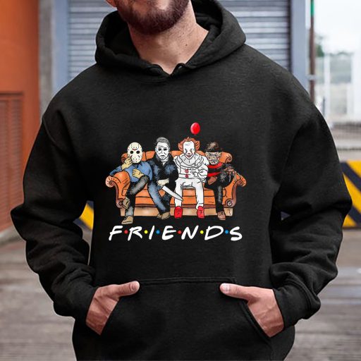 Cheapest Four Killer Characters Of Horror Film Friends Halloween Hoodie