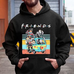 Cheapest Six Killer Characters Are Coming Friends Halloween Hoodie