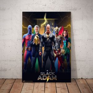 Justice League WW3 With Black Adam Movie Poster