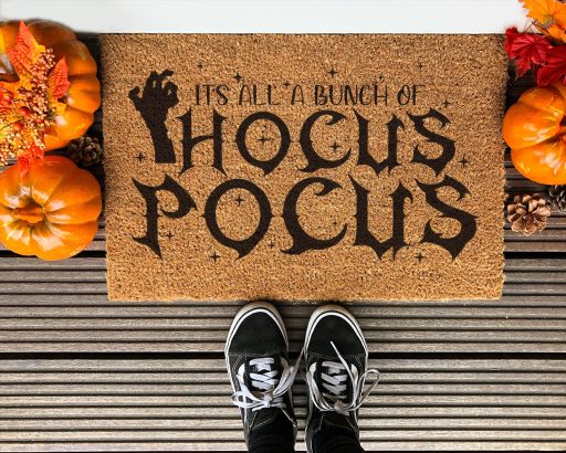 Best It Is Just A Hocus Pocus With Sanderson Sisters Halloween Hocus Pocus Doormat