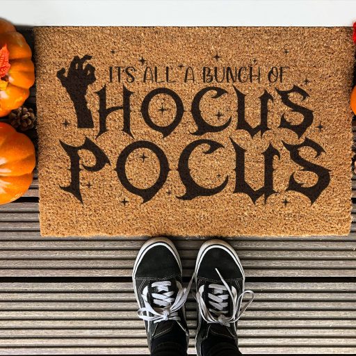 Best It Is Just A Hocus Pocus With Sanderson Sisters Halloween Hocus Pocus Doormat