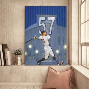 Unique Aaron Judge Home Runs 2022 No57 Poster