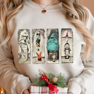 Retro Haunted Mansion The Nightmare Before Christmas Disney Halloween Sweatshirt