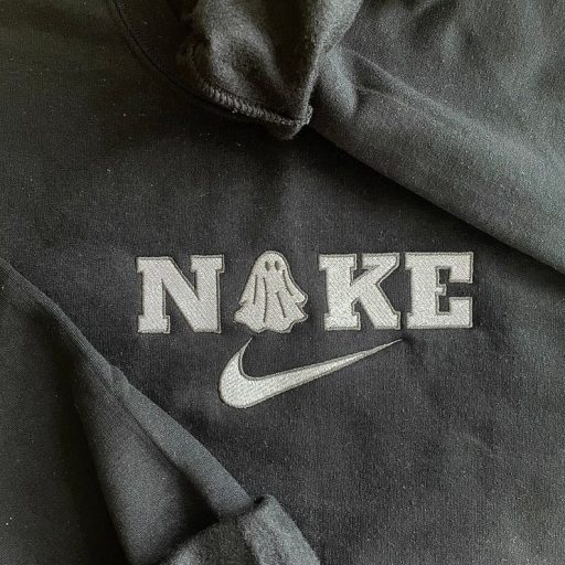 Nike Ghost Embroidered Halloween Crewneck Sweatshirt