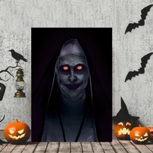 Horror Valak Demon Nun Halloween Canvas Painting