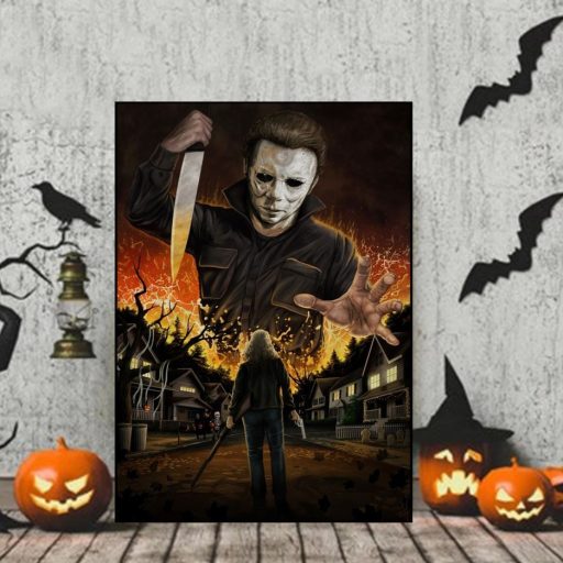 Michael Myers Horror Killer Character Halloween Canvas Art
