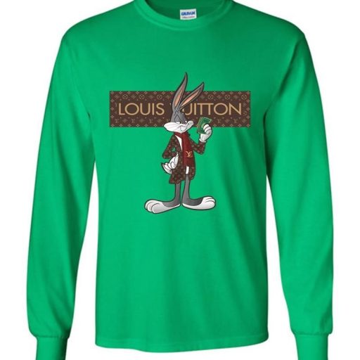 Cheap Bugs Bunny Louis Vuitton Green Shirt, Lv Shirt Men