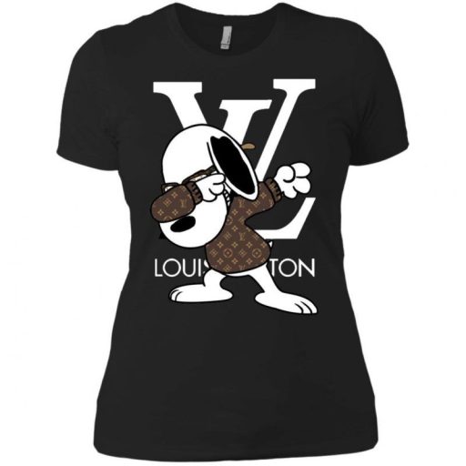 Snoopy Dab Louis Vuitton T Shirt Men, Black Lv Shirt