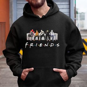 Horror Movies Characters Friends Halloween Hoodie