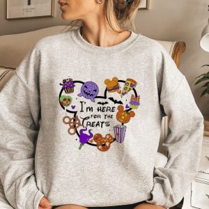 Mickey Im Here For The Treats Disney Halloween Sweatshirt