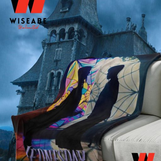 Wednesday Addams And Enid Sinclair Stained Glass Nevermore Academy Blanket