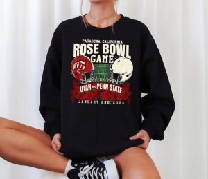 Vintage Penn State And Utah Utes Football Rose Bowl Champions 2023 Shirt