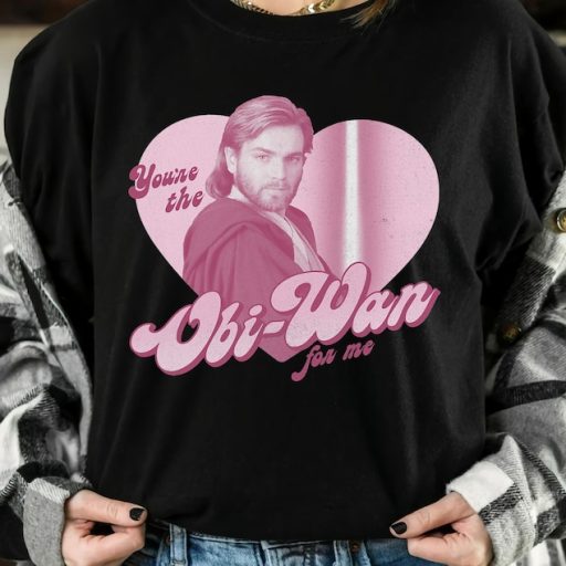 You Are The Obi Wan For Me Heart Star Wars Valentine T Shirt, Couples Valentines Gifts