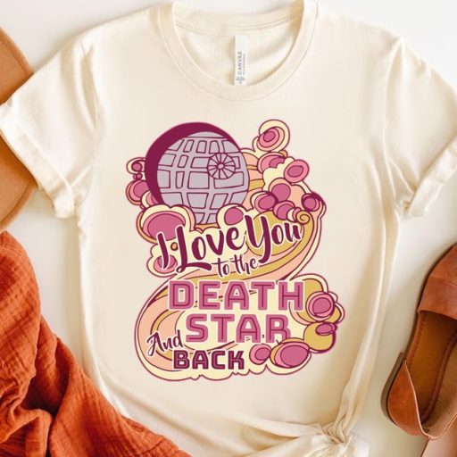 Star Wars I Love You to the Death Star and Back T-shirt, Disney Happy Valentines Day Couples Matching Tee Magic Kingdom Disneyland Trip Gift