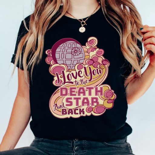 Star Wars I Love You to the Death Star and Back T-shirt, Disney Happy Valentines Day Couples Matching Tee Magic Kingdom Disneyland Trip Gift