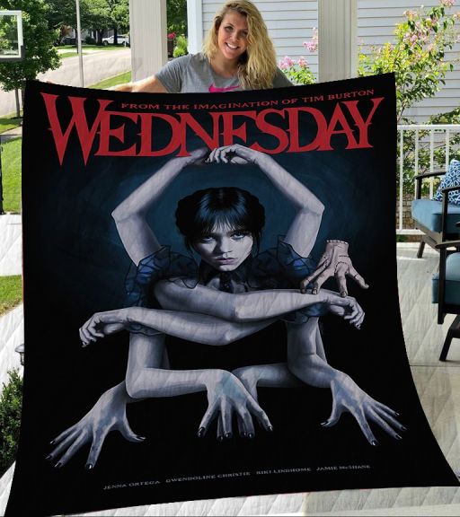 Wednesday Addams Dance Fleece Blanket, Wednesday Addams Merchandise