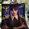 Wednesday Addams Jenna Ortega Halloween Blanket, Wednesday Addams Merchandise