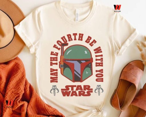 Cheap Boba Fett Helmet May The 4th Be With You T Shirt