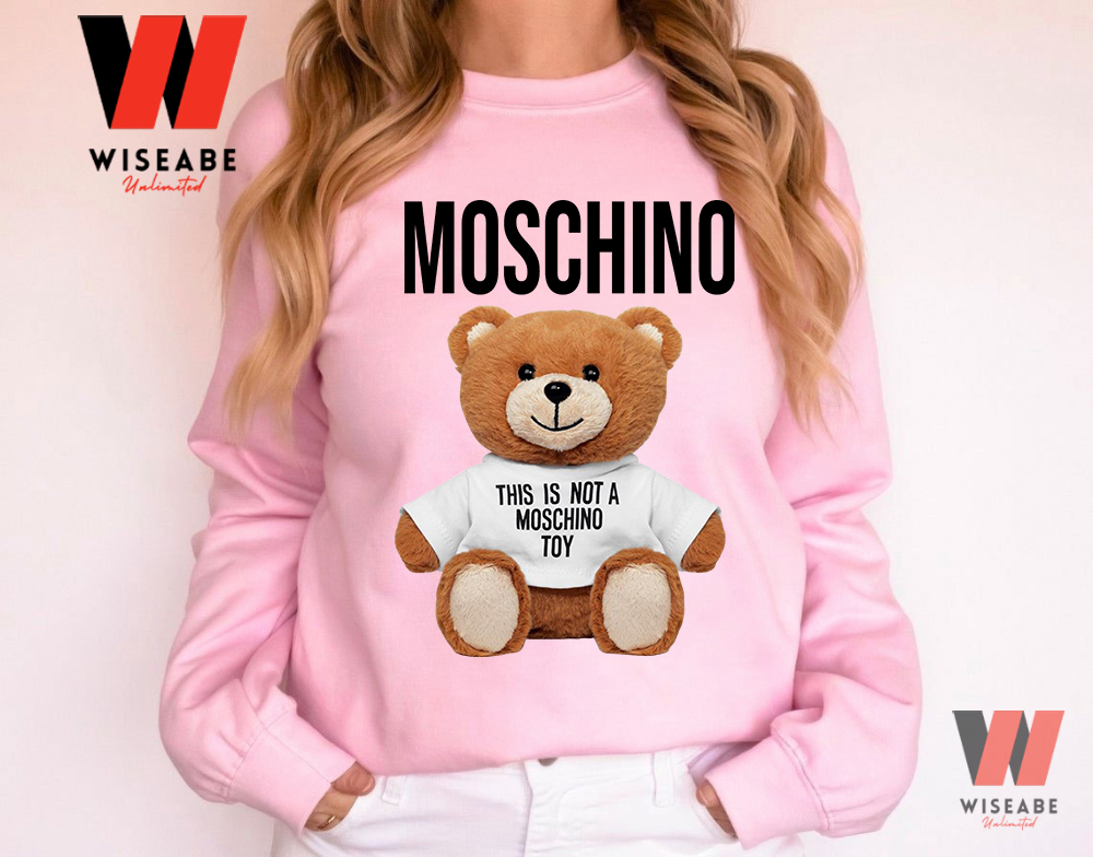 Moschino Teddy Bear pixel cotton jersey t-shirts tee shirts women