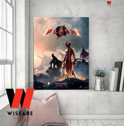 Cheap DC The Flash Movie 2023 Poster Wall Art