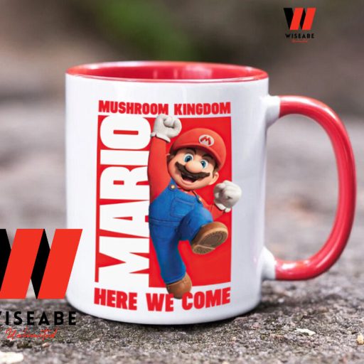 Cheap Mushroom Kingdom Here We Come Super Mario Bros Movie Coffee Mug, Nintendo Coffee Mug