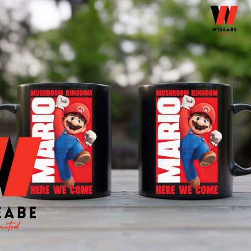 Cheap Mushroom Kingdom Here We Come Super Mario Bros Movie Coffee Mug, Nintendo Coffee Mug