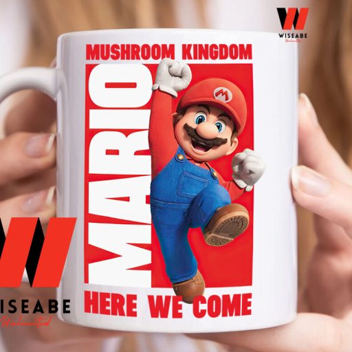 Cheap Mushroom Kingdom Here We Come Super Mario Bros Movie Coffee Mug, Nintendo Coffee Mug