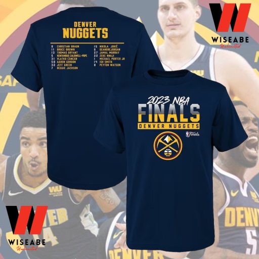 Cheap NBA Player List Denver Nuggets Finals 2023 T Shirt, Denver Nuggets Shirt