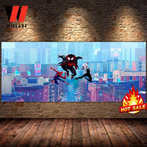 Unique Marvel Studios Spider Man Into The Spider Verse Poster, Spider Man Gifts For Adults