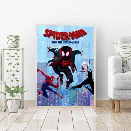 Unique Sony Pictures Miles Morales Gwen Stacy Spider Man Into The Spider Verse Poster