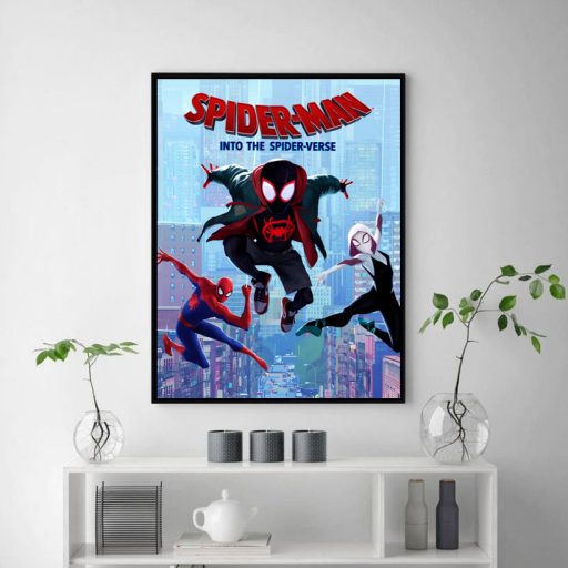 Unique Sony Pictures Miles Morales Gwen Stacy Spider Man Into The Spider Verse Poster