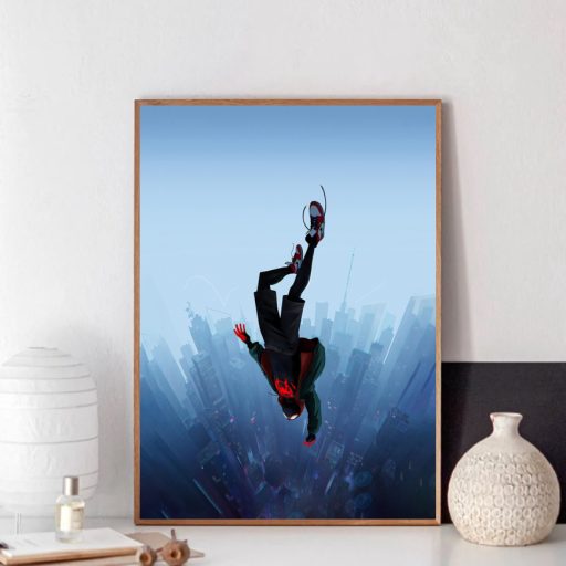 Hot Sony Pictures Movie 2018 Miles Morales Spider Man Into The Spider Verse Poster