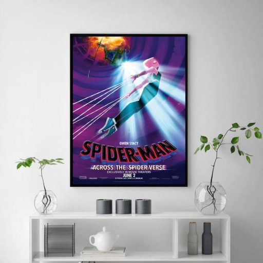 Hot AMC Gwen Stacy Across The Spider Verse Poster, Spiderman Gifts For Adults
