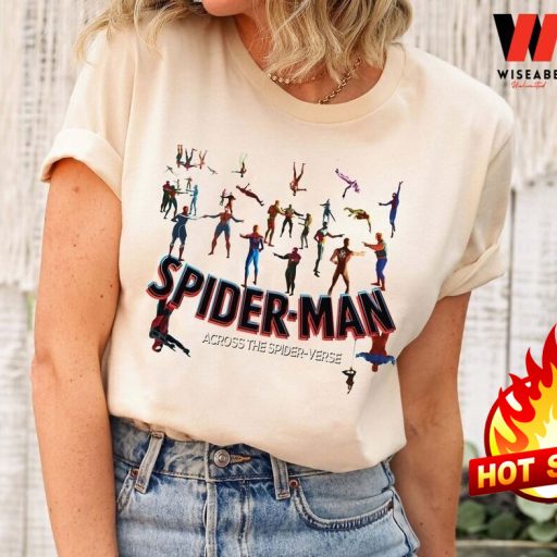 Cheap New Movie 2023 Multiple Spiderman Across The Spider Verse T Shirt, Spider Man Gifts