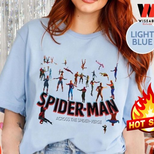 Cheap New Movie 2023 Multiple Spiderman Across The Spider Verse  T Shirt, Spider Man Gifts