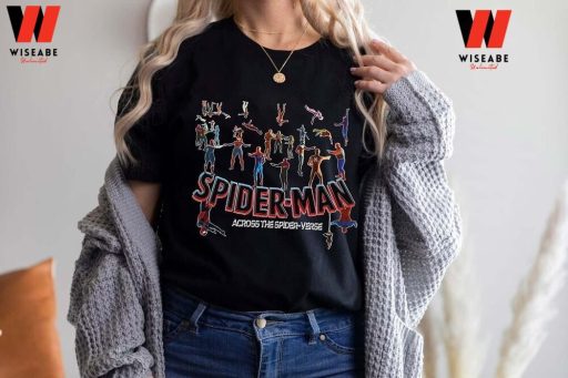 Cheap New Movie 2023 Multiple Spiderman Across The Spider Verse  T Shirt, Spider Man Gifts