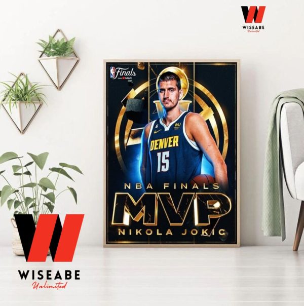 Hot Denver Nuggets NBA Champions 2023 Nikola Jokic MVP Poster,Denver Nuggets Gift For Fan