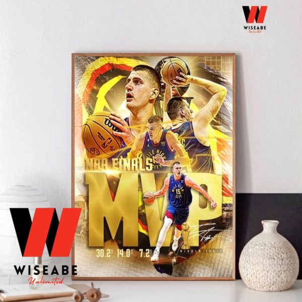 Hot Denver Nuggets NBA Champions 2023 Nikola Jokic MVP Poster, Nikola Jokic Poster