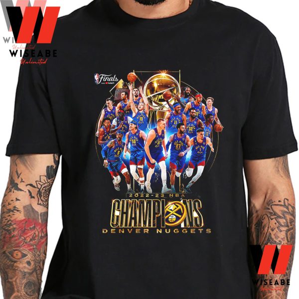 Hot NBA Finals 2023 Denver Nuggets NBA Champions T Shirt, Denver Nuggets Championship Shirt