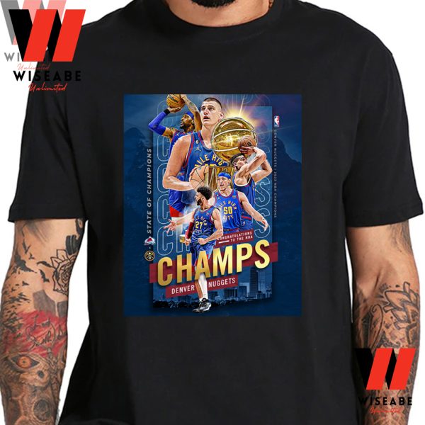 Hot NBA Finals 2023 Denver Nuggets NBA Champions T Shirt