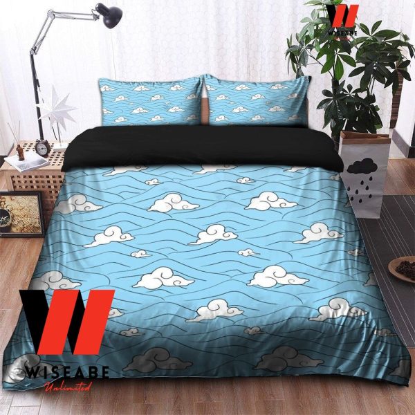 Cheap Blue Haori Sakonji Urokodaki Inspired Demon Slayer Bed Set Twin, Demon Slayer Anime Duvet Cover