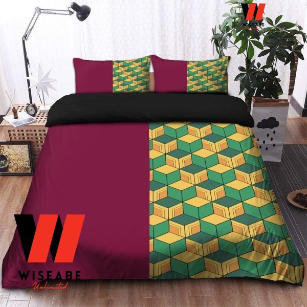 Cheap Tomioka Giyuu Haori Inspired Demon Slayer Bed Set, Anime Christmas Gifts