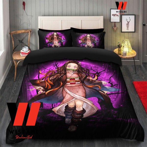 Cheap Nezuko In The Dark Demon Slayer Comforter Set, Anime Christmas Gifts