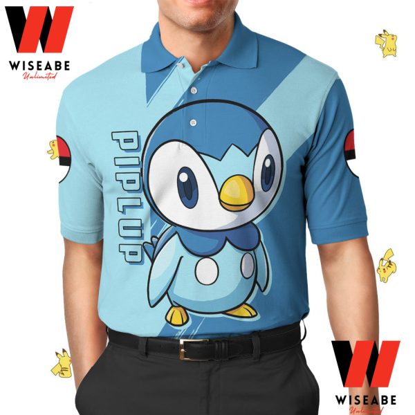 Cheap Piplup Pokemon Polo Shirt, Pokemon Collared Shirt