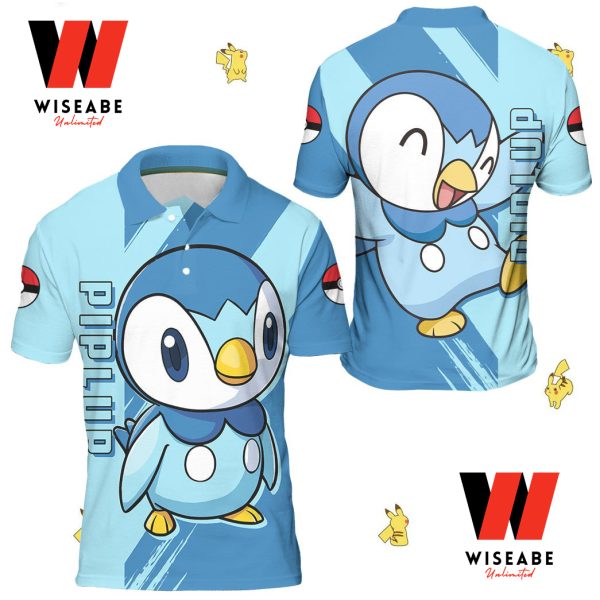 Cheap Piplup Pokemon Polo Shirt, Pokemon Collared Shirt