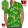 Cheap Green Tropical Leaves Psyduck Pokemon Hawaiian Shirt