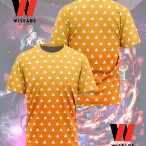 Yellow And Orange Zenitsu Haori Inspired Demon Slayer T Shirt, Zenitsu Shirt